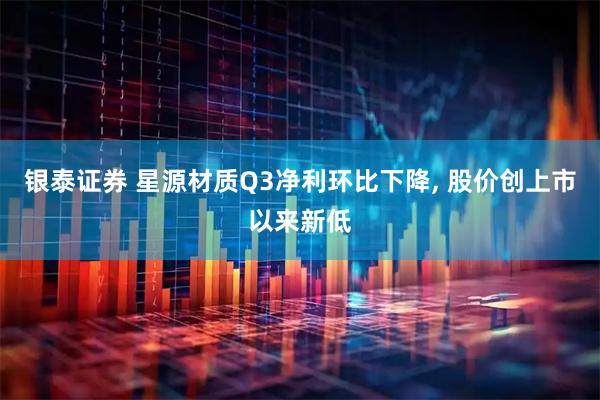 银泰证券 星源材质Q3净利环比下降, 股价创上市以来新低